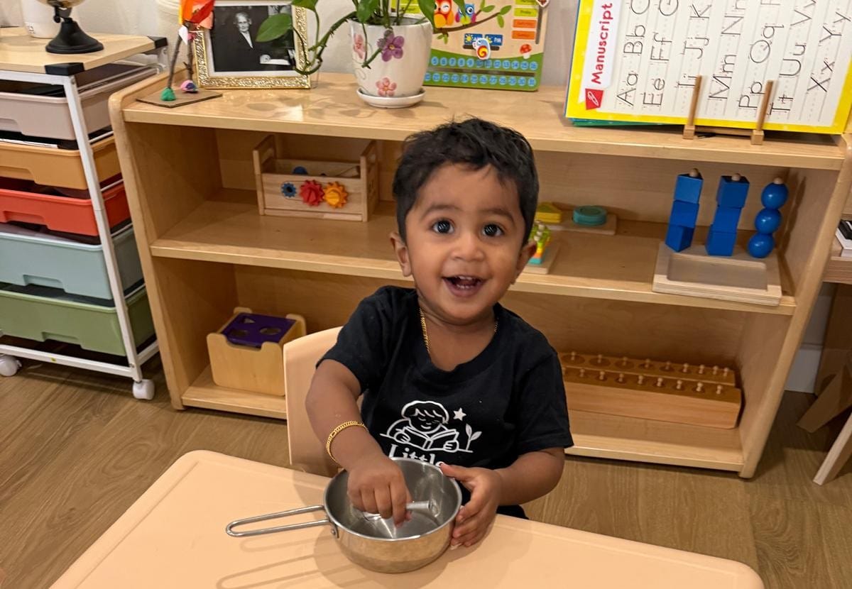 Happy child at Silicon Beach Montessori