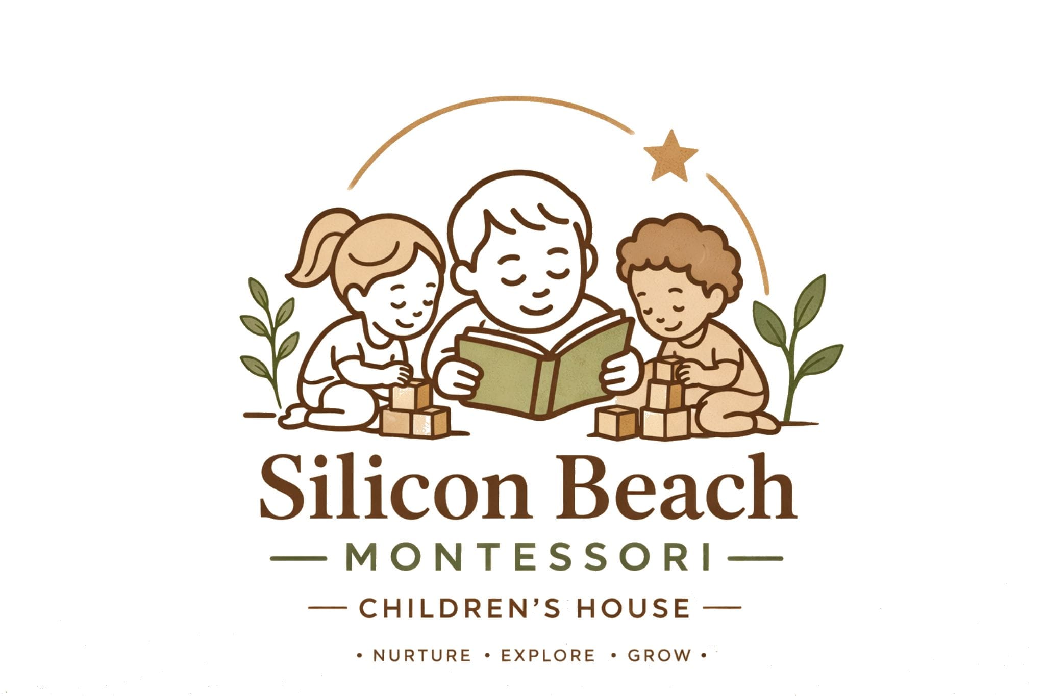 Silicon Beach Montessori Children's House Logo