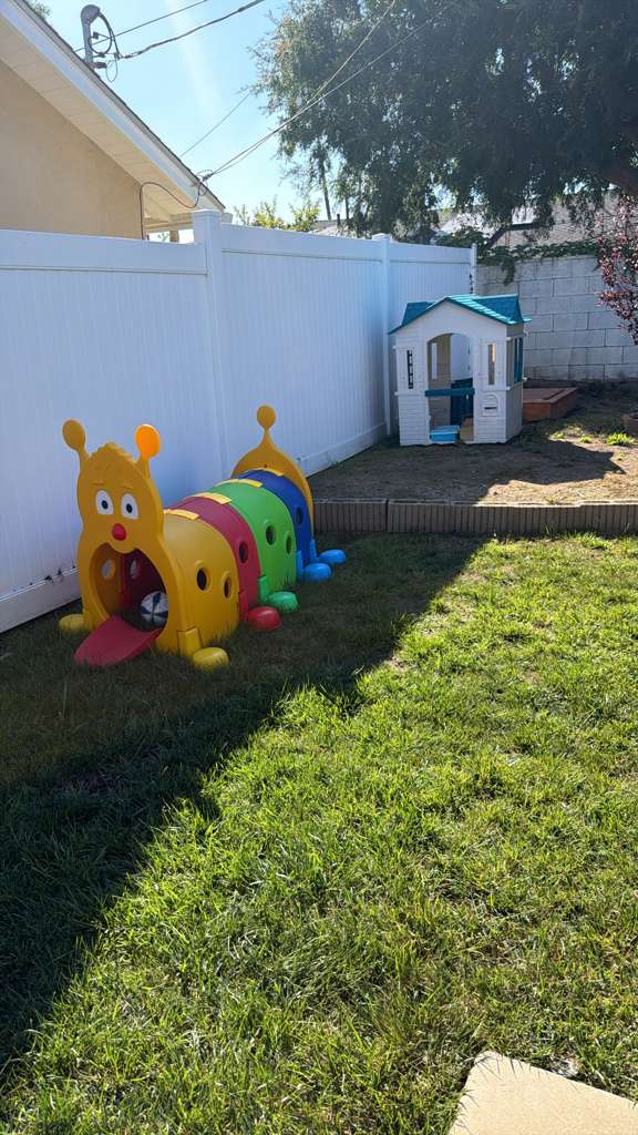 Colorful outdoor play structure