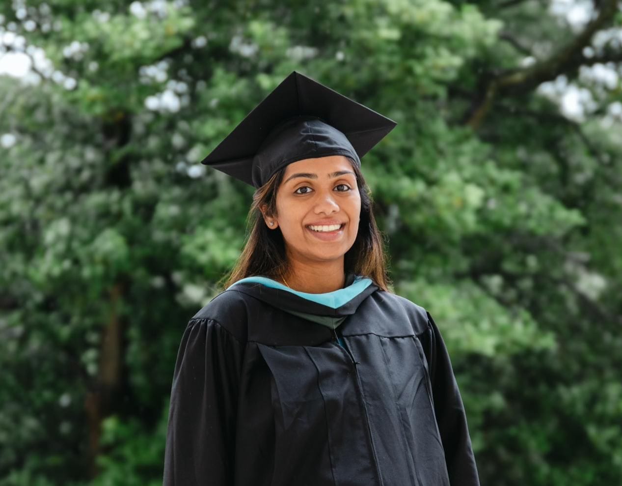 Pretty Puthanpurayil at Masters graduation in Montessori Education